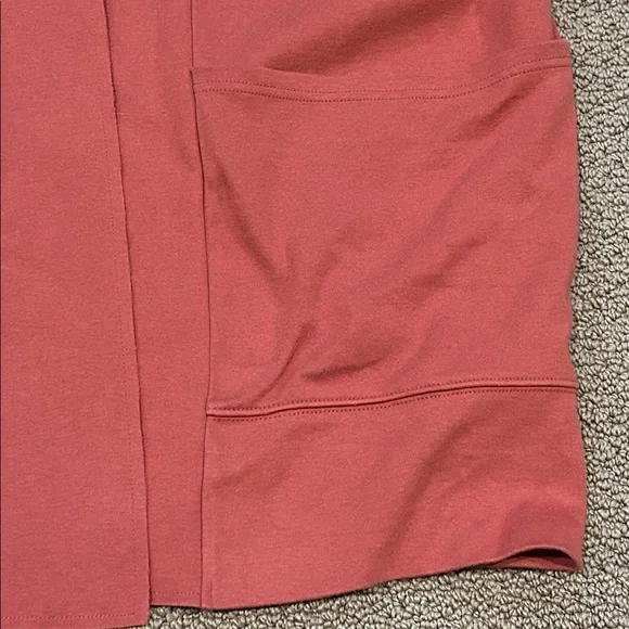 Pact Airplane Cardigan size XL/XXL Baked Clay Open Front Organic Cotton Knit - Picture 12 of 15